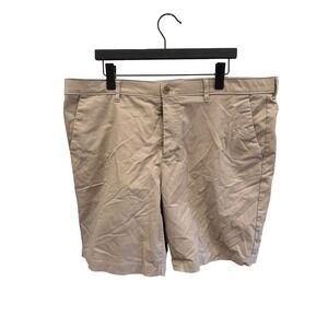 English Laundry Mens Khaki Chino Shorts Size 40 Tan Stretch Cotton 1679383